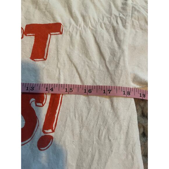 Vintage political t-shirt "Evict the Techies" size med white - Picture 8 of 8